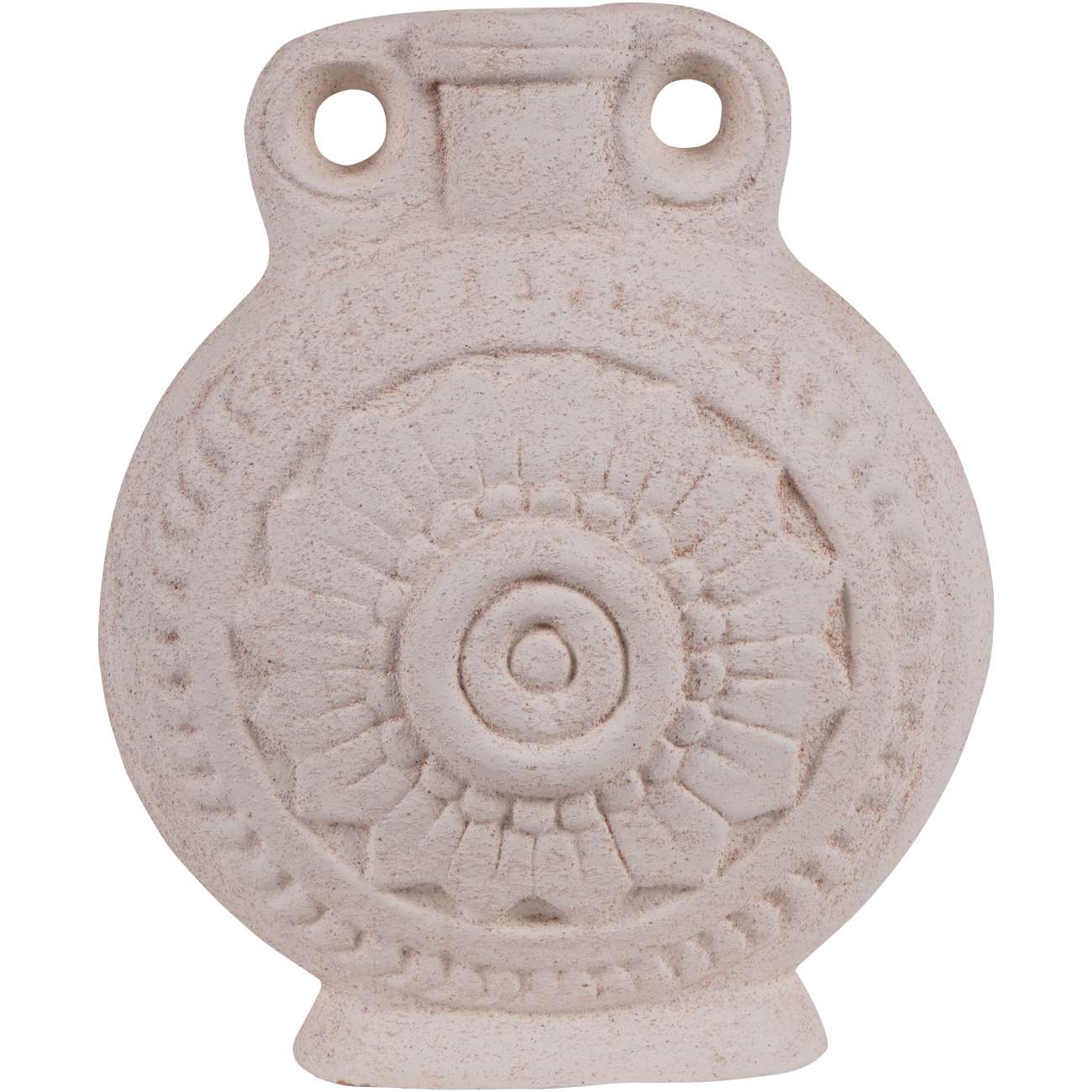 Brushed Sand Textured Finish Vase with Handles