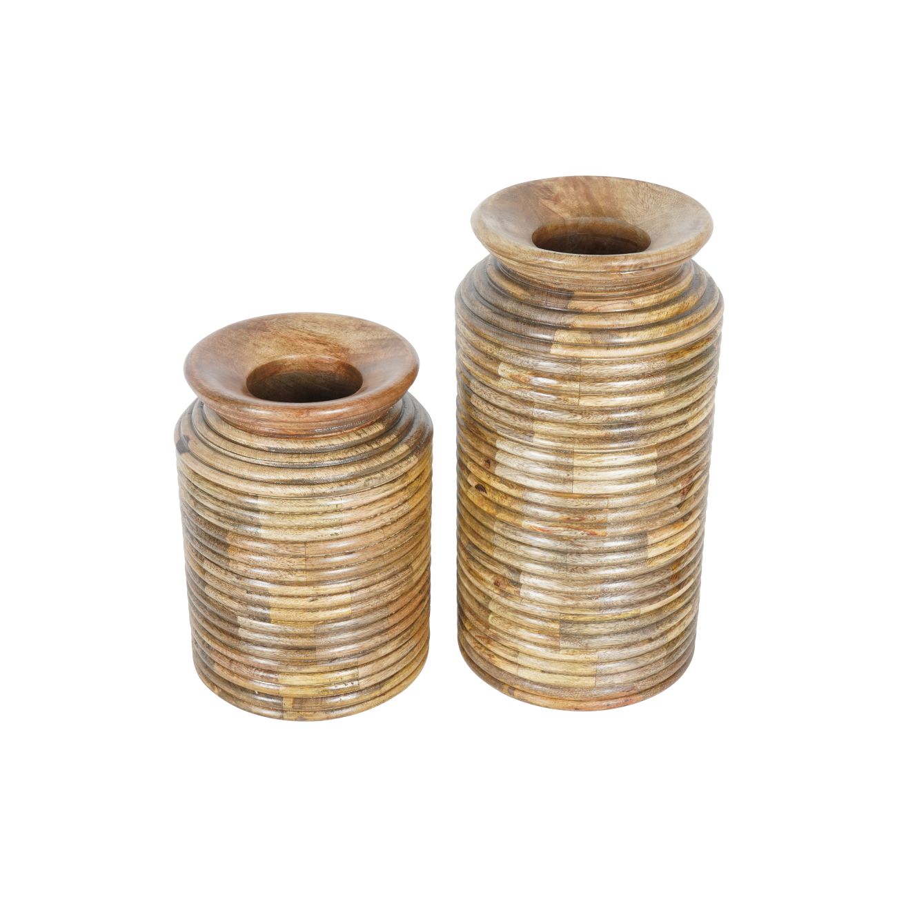Leon Solid Wood Set of 2 Planters