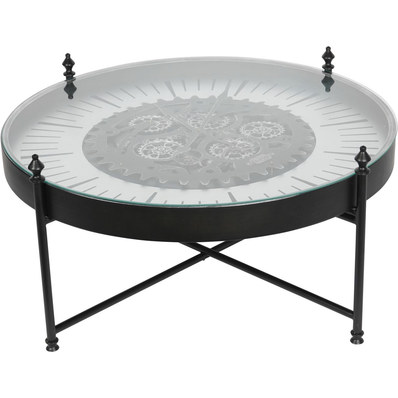Palladium Coffee Table Black & Nickel