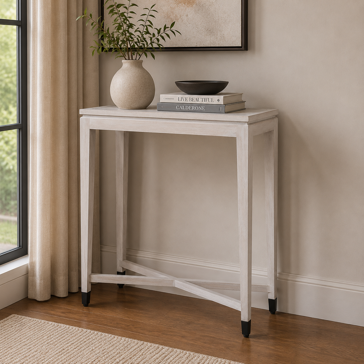 Cliveden White Small Console Table