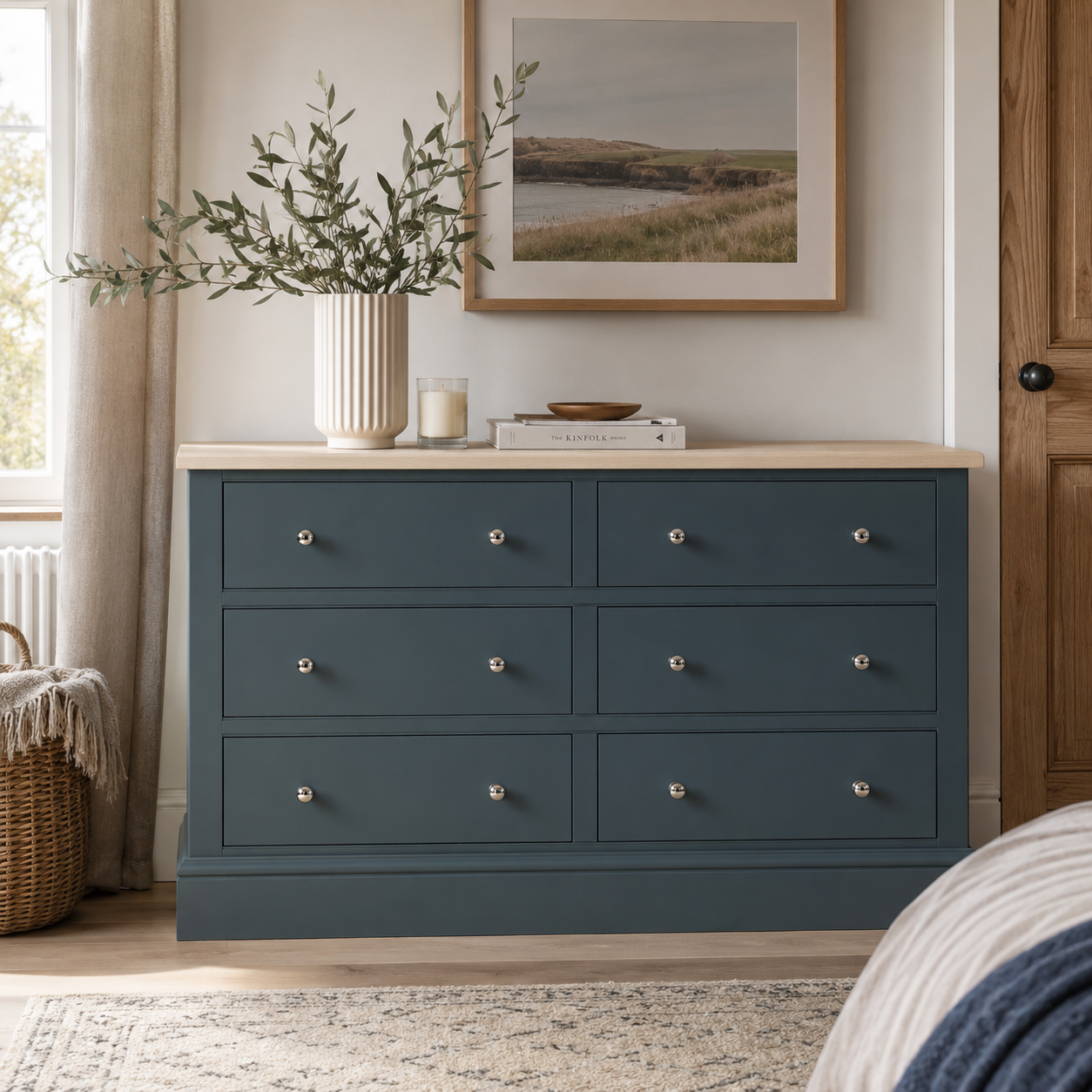 Hardwick 6 Drawer Low Chest of Drawers