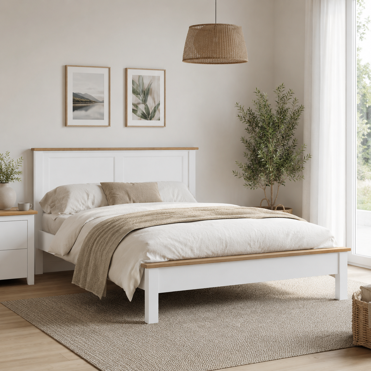 Hardwick Bed with Low Foot End