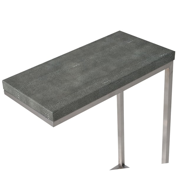 Faux Shagreen Sofa Table