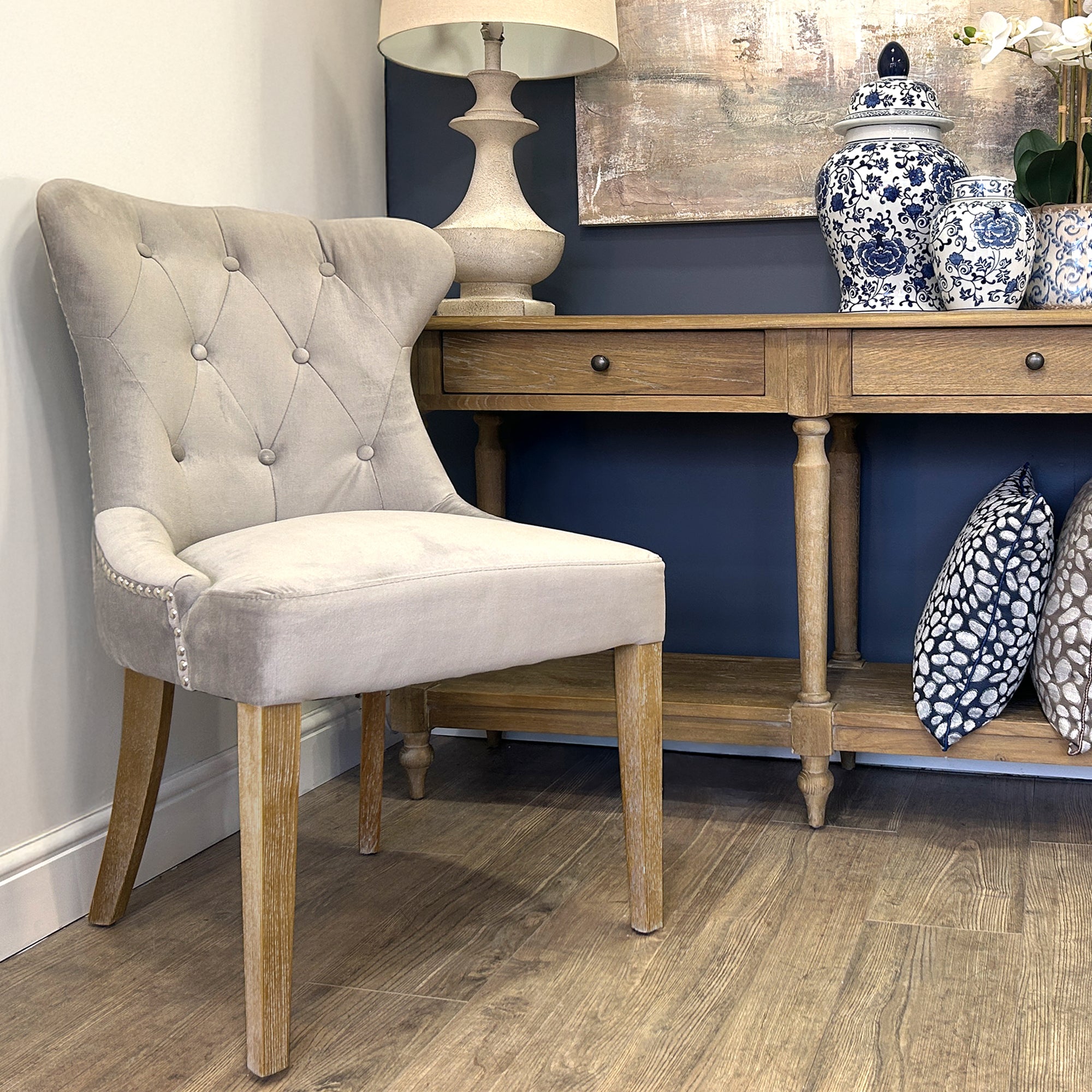 Pavilion Curved Button Back Dining Chair