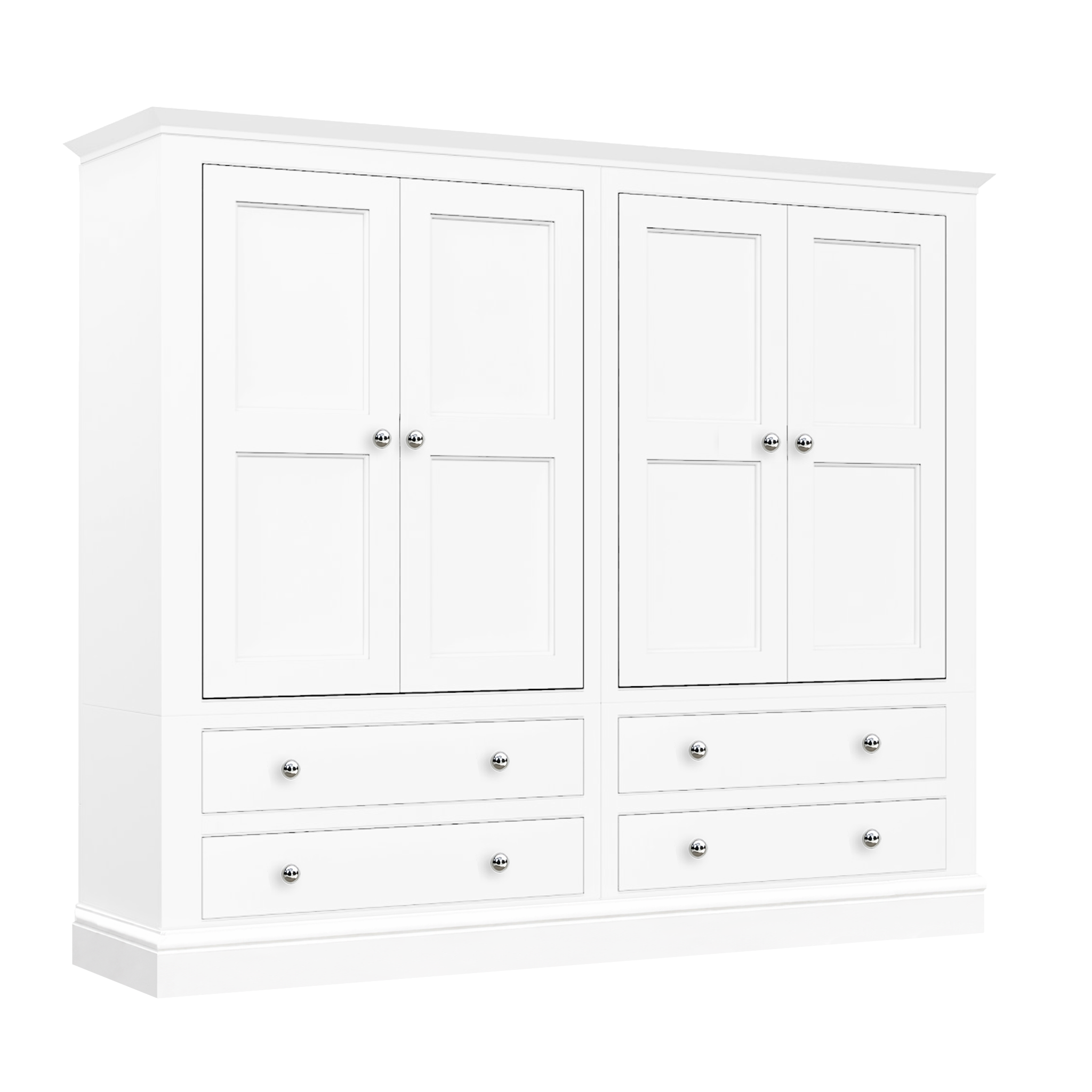 Hardwick Quad Wardrobe with 4 Drawers