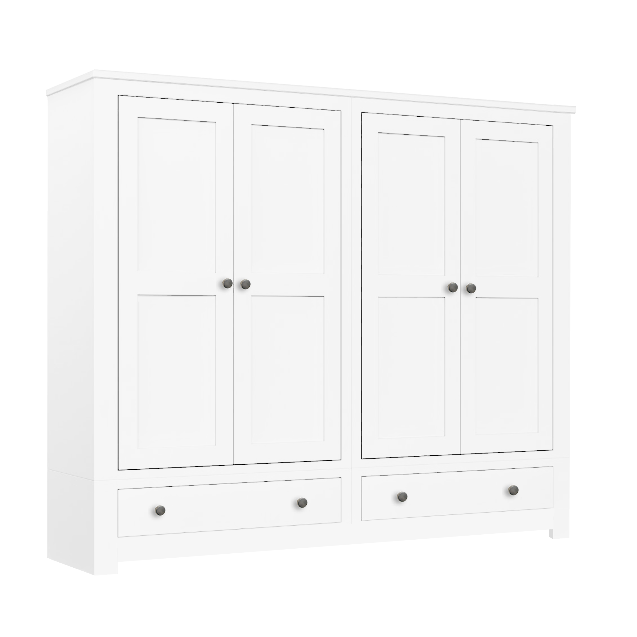 Lulworth Quad Wardrobe with 2 Drawers