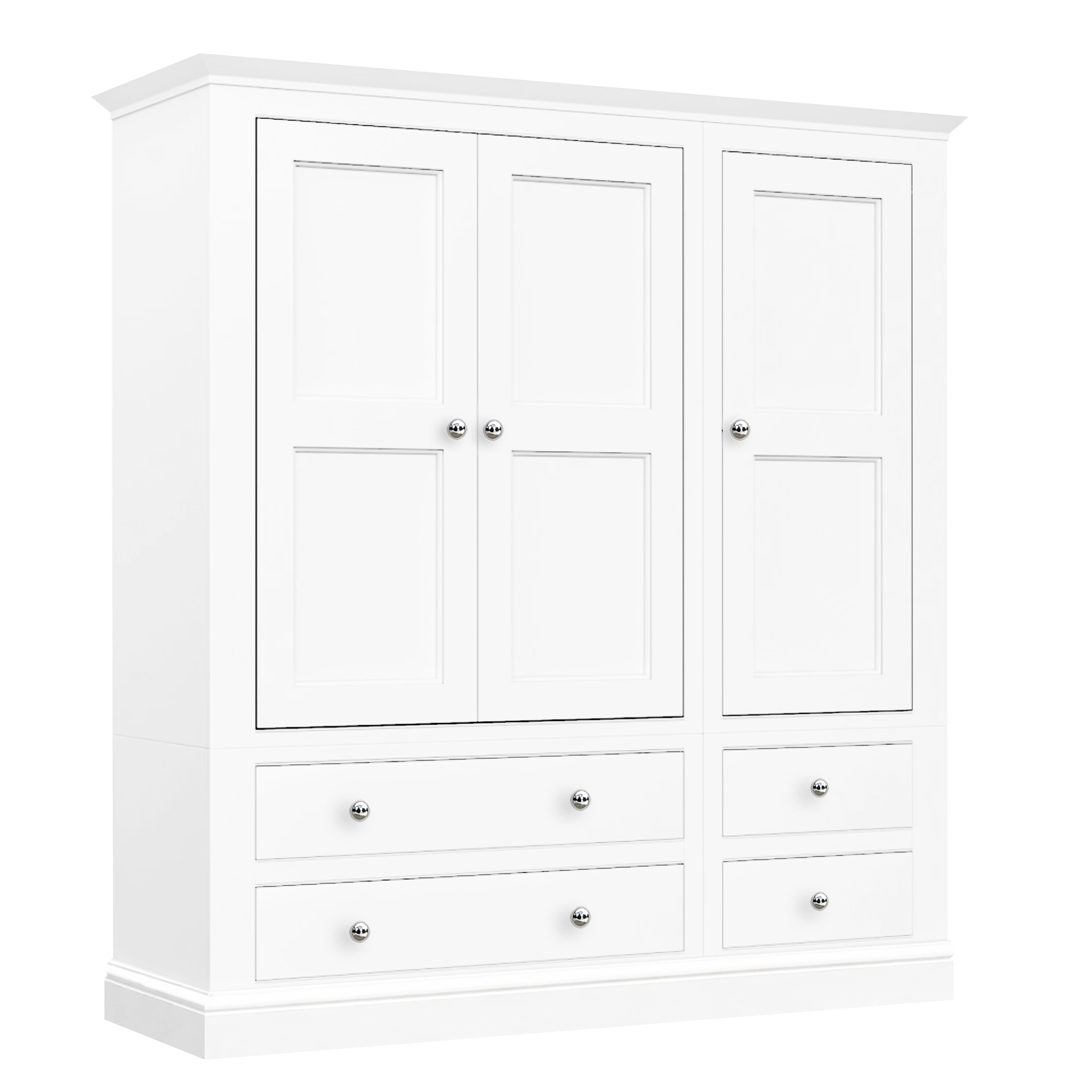 Hardwick Triple Wardrobe with 4 Drawers