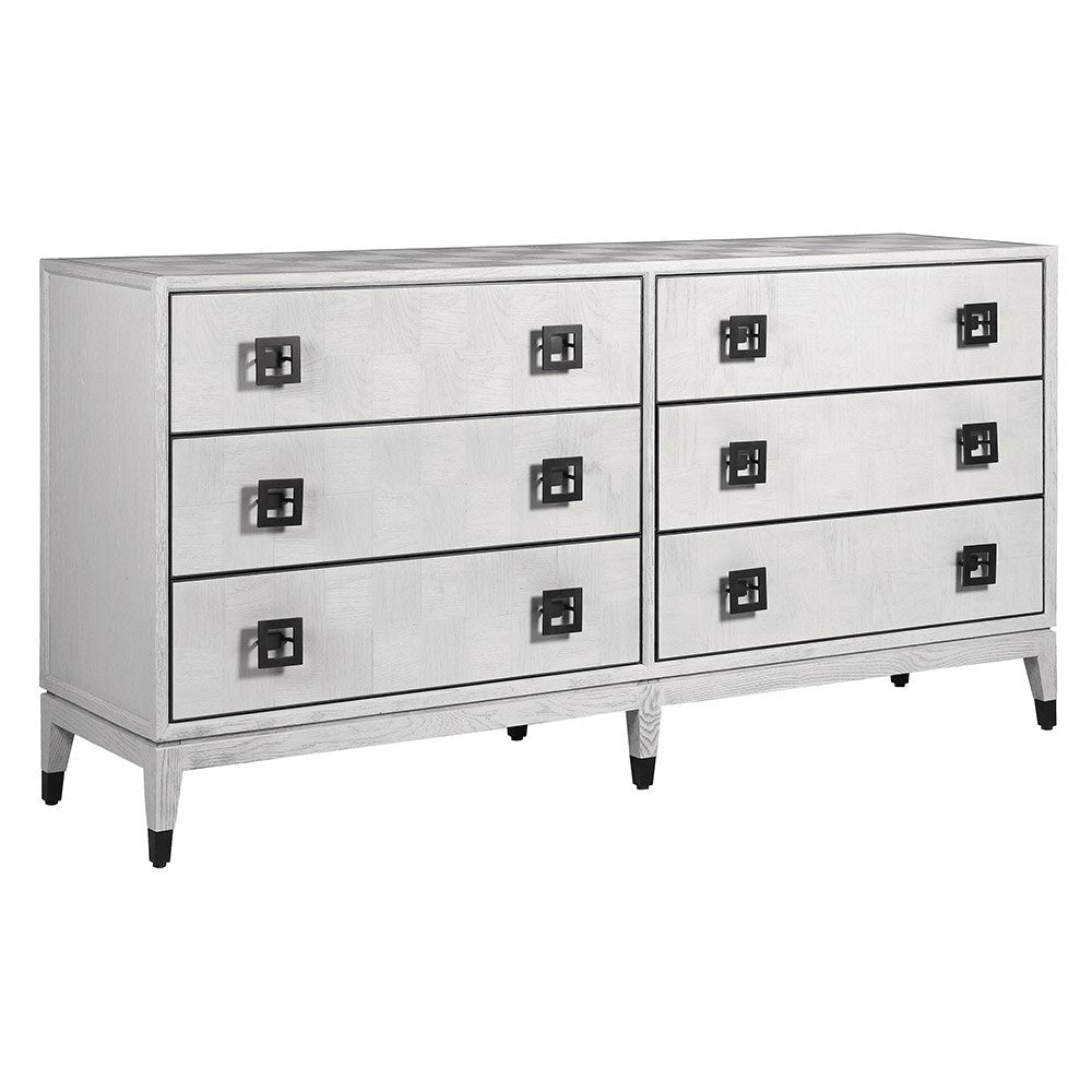 Cliveden White 6 Drawer Chest