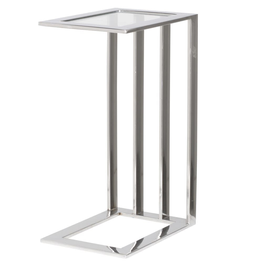 Steel Table with Glass Top - Pavilion Interiors