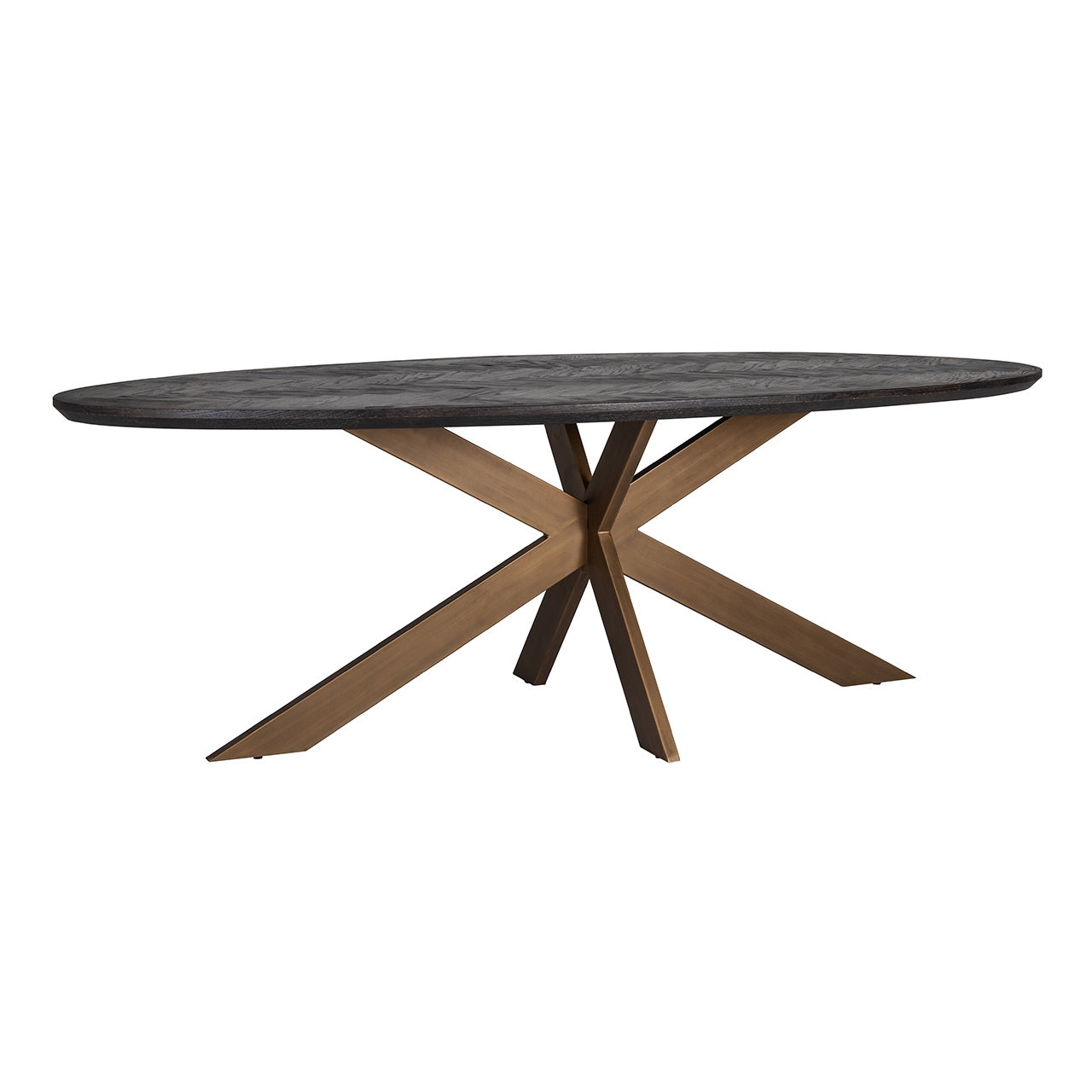 Arundel Brass Oval Dining Table - Pavilion Interiors