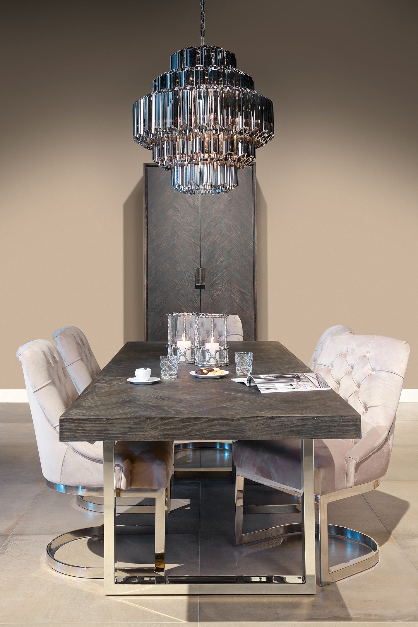 Arundel Silver Large Dining Table - Pavilion Interiors