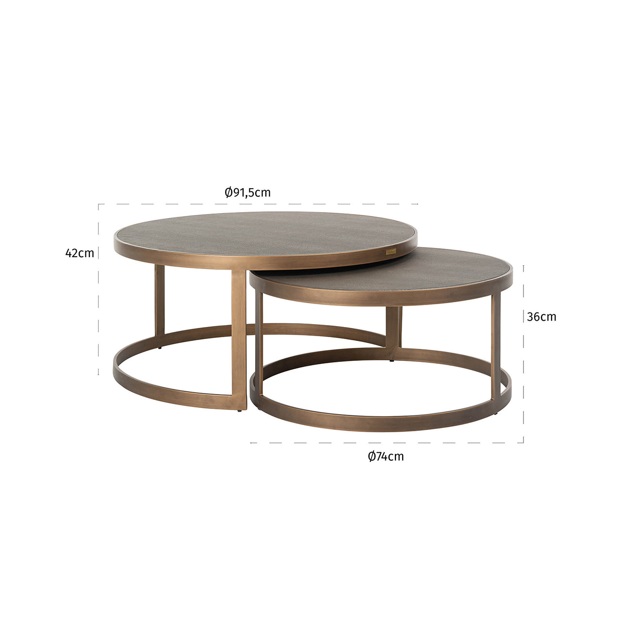 Beaumont Nest of 2 Coffee Tables - Pavilion Interiors