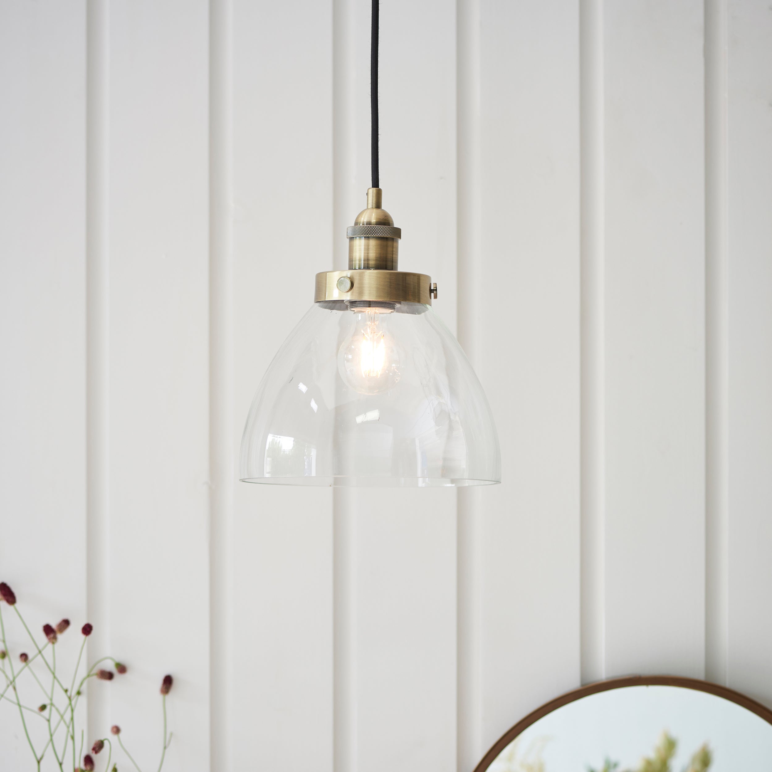 Hansen Pendant - Brass