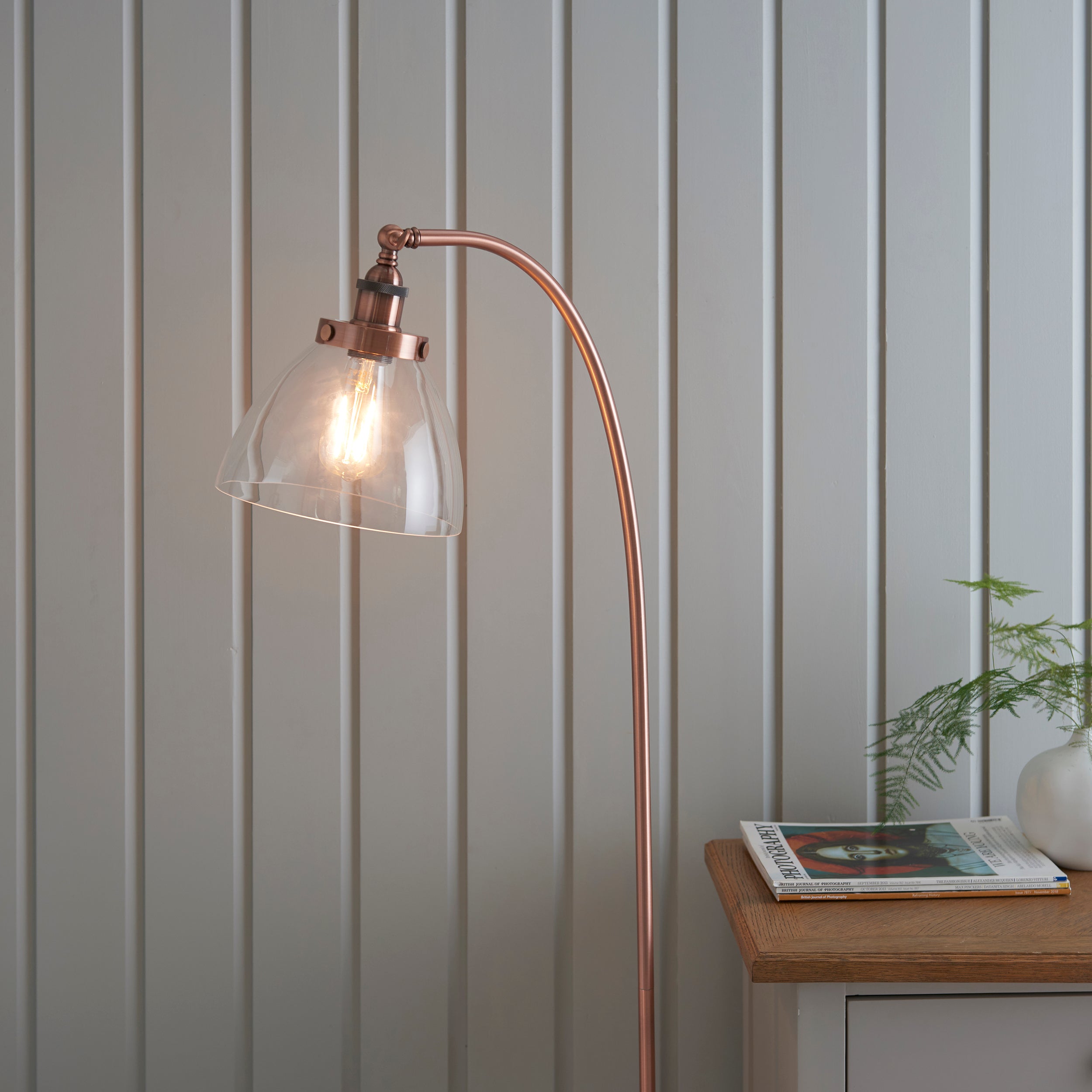 Hansen Task Floor Lamp - Copper