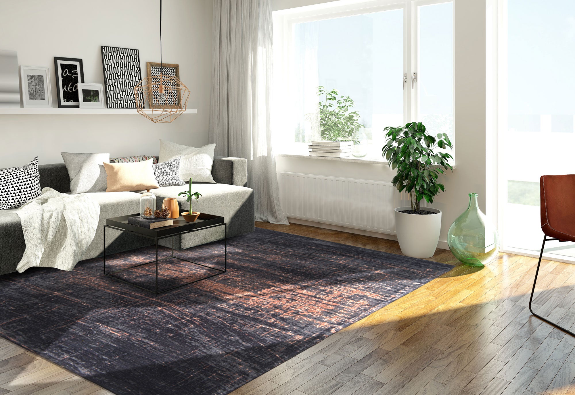 Louis De Poortere Rug - Mad Men Collection - Griff