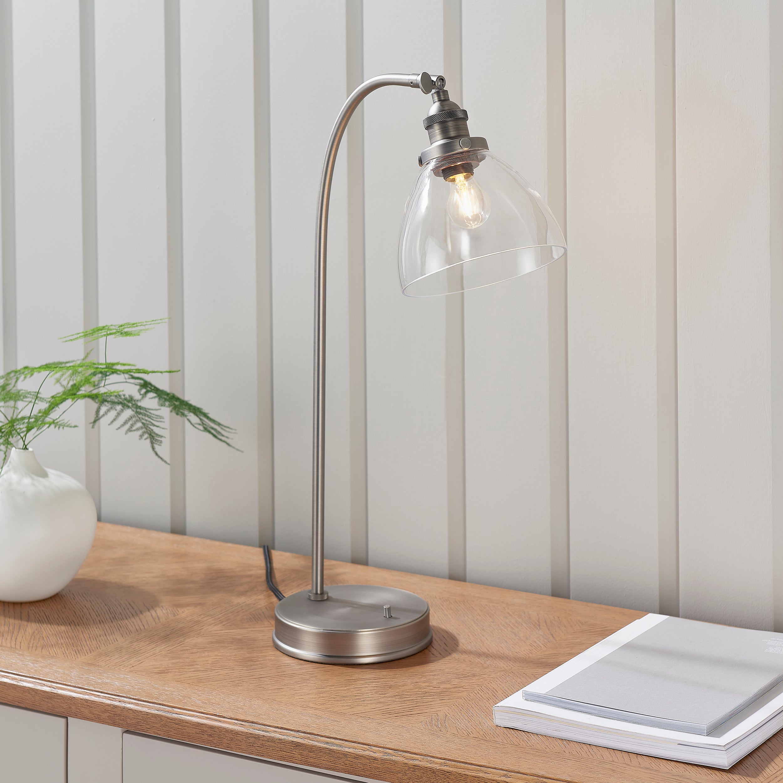 Hansen Task Table Lamp - Silver