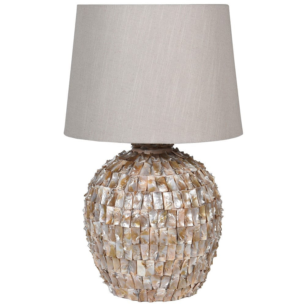 Mother Of Pearl Effect Lamp - Pavilion Interiors