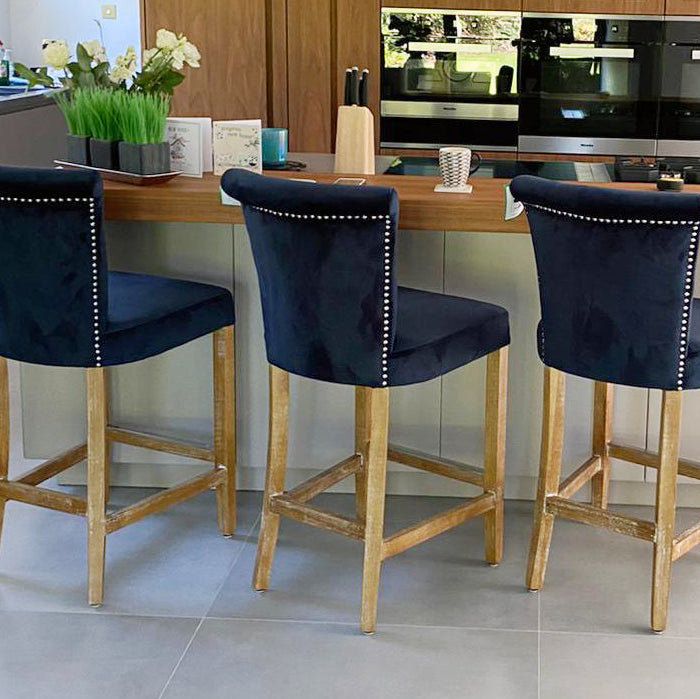 Pavilion Buttoned Bar Stool