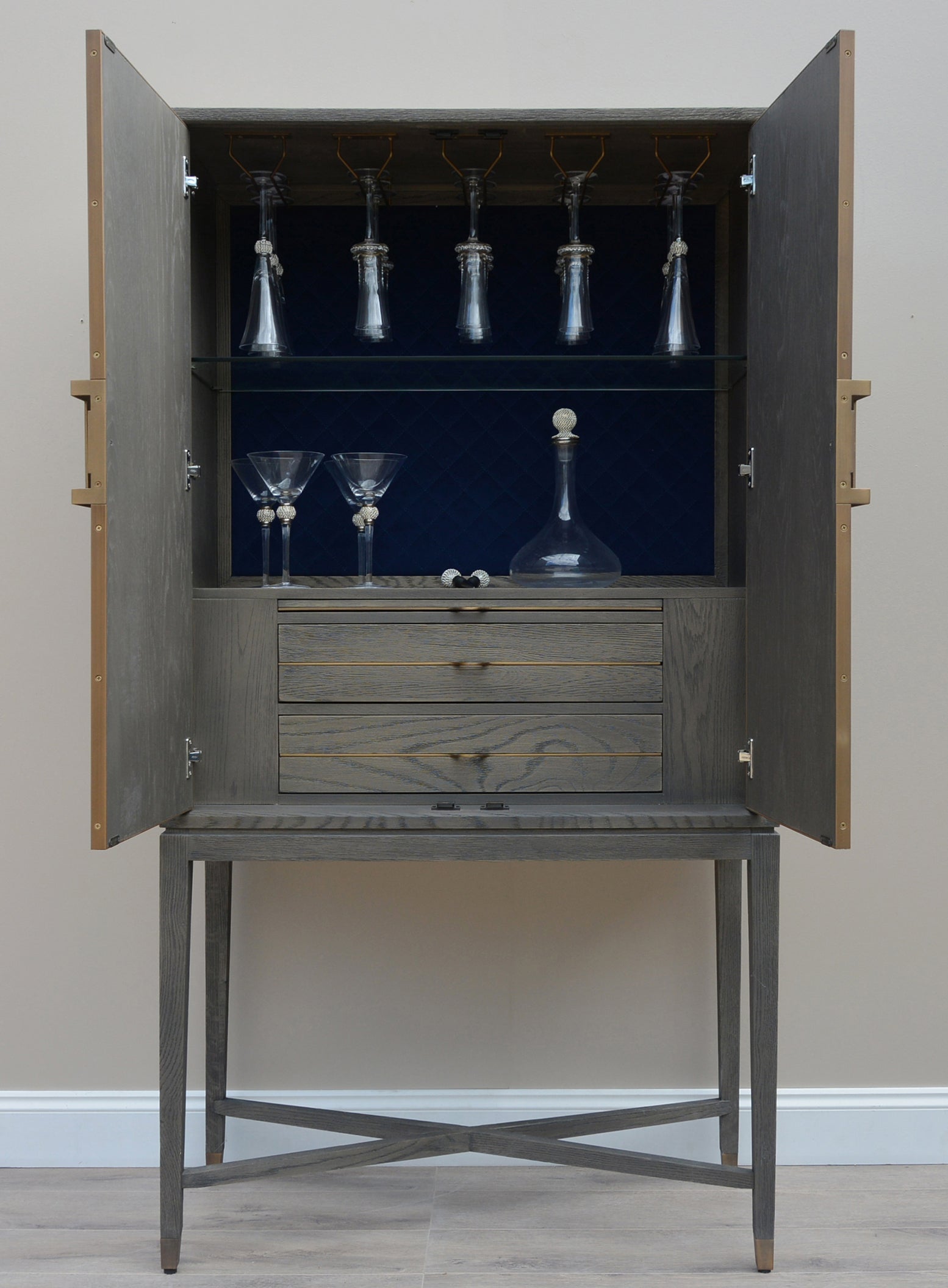 Cliveden Squares Bar Cabinet - Pavilion Interiors