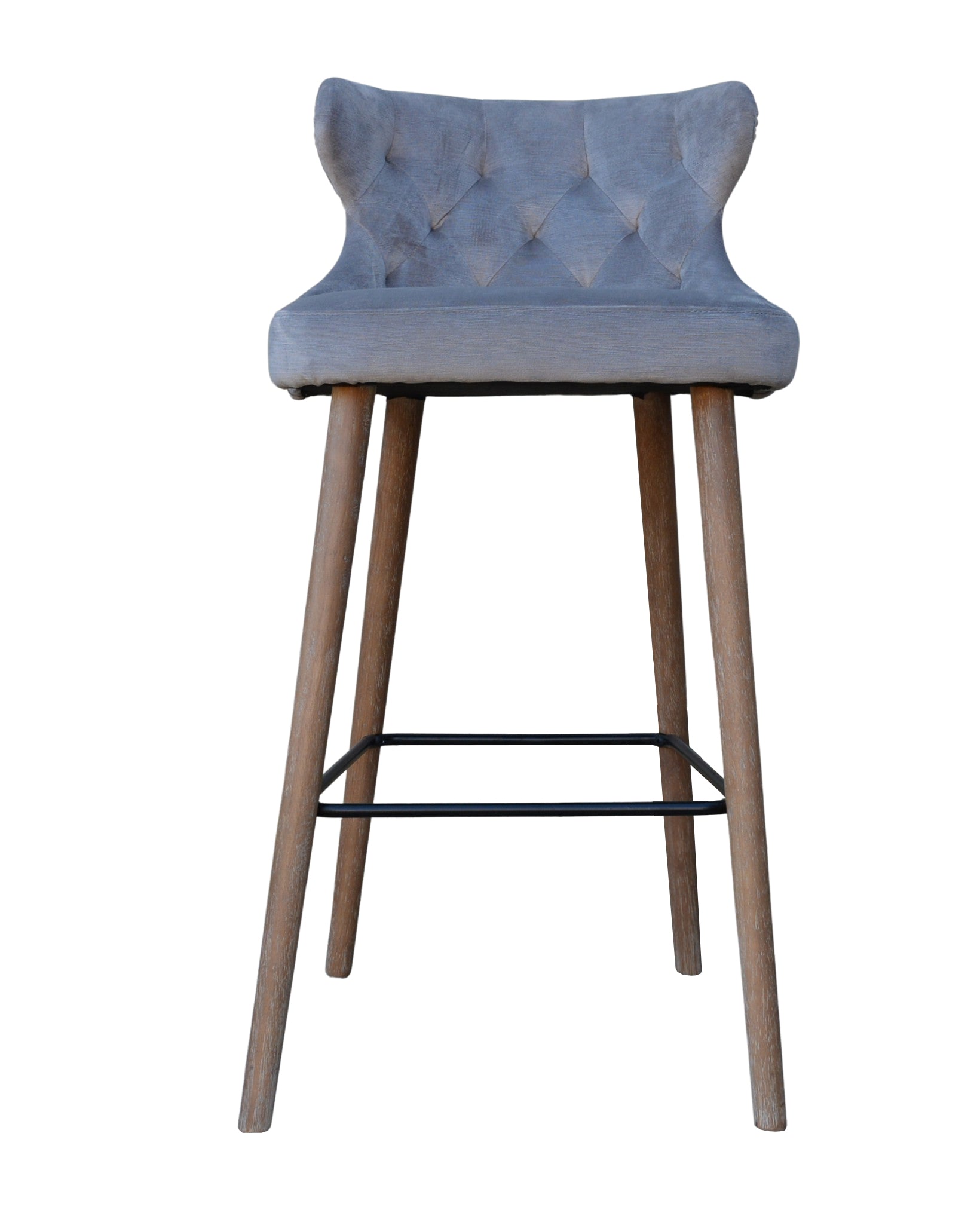 Pavilion Curved Button Bar Stool - Pavilion Interiors