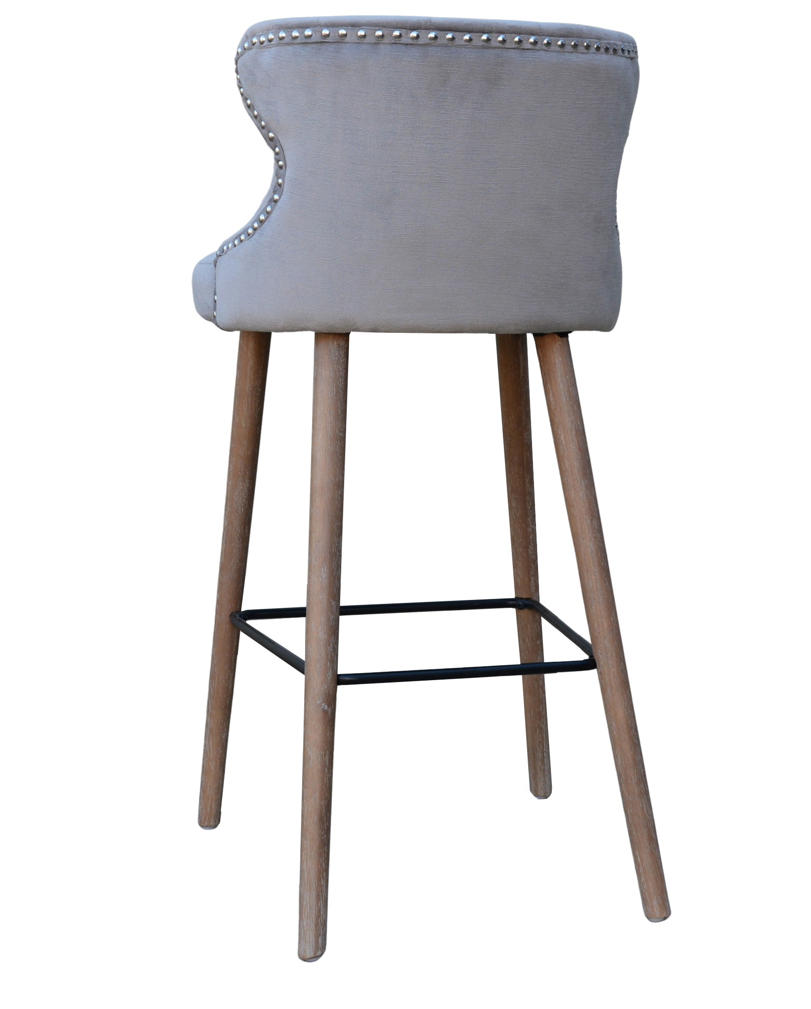 Pavilion Curved Button Bar Stool - Pavilion Interiors
