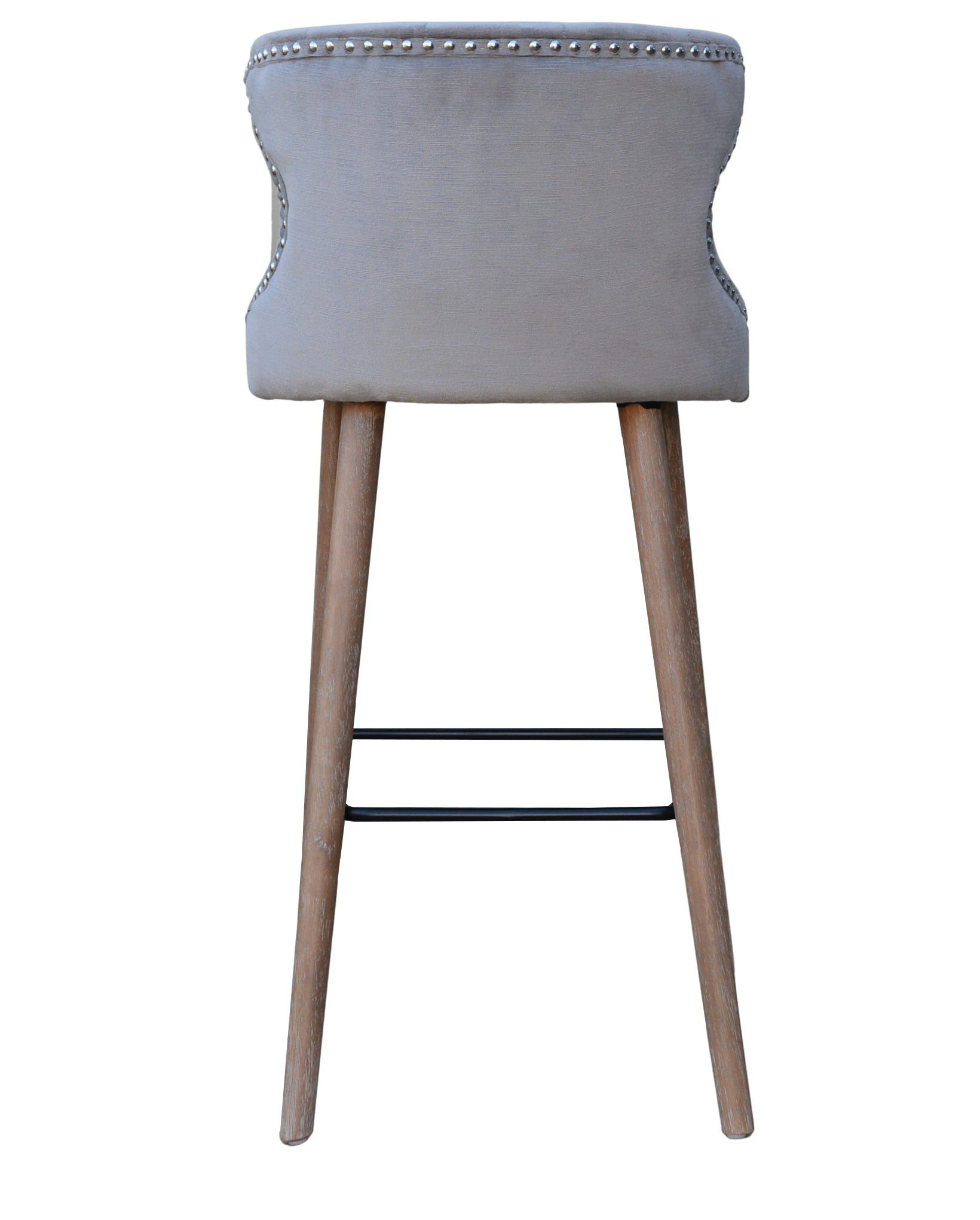 Pavilion Curved Button Bar Stool - Pavilion Interiors