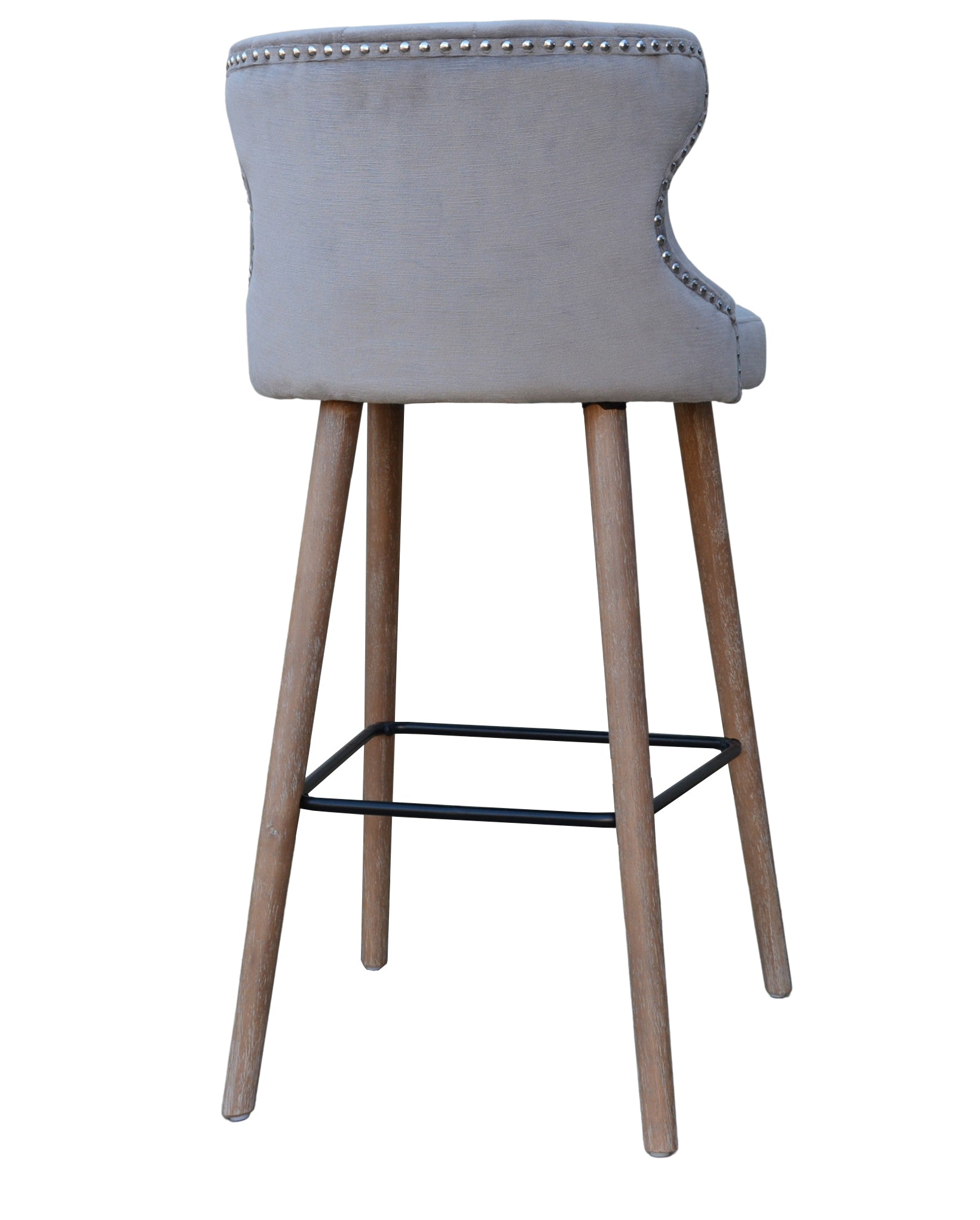 Pavilion Curved Button Bar Stool - Pavilion Interiors