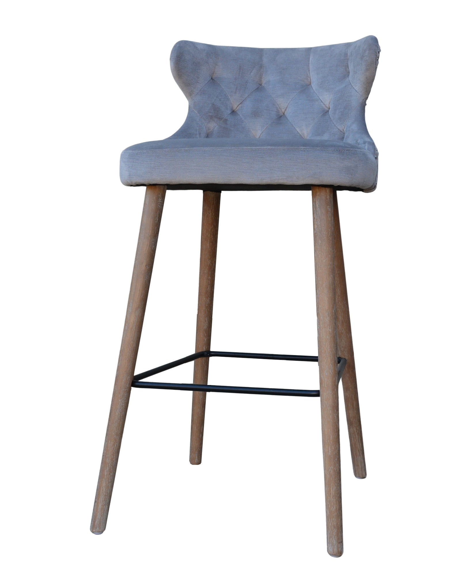 Pavilion Curved Button Bar Stool - Pavilion Interiors