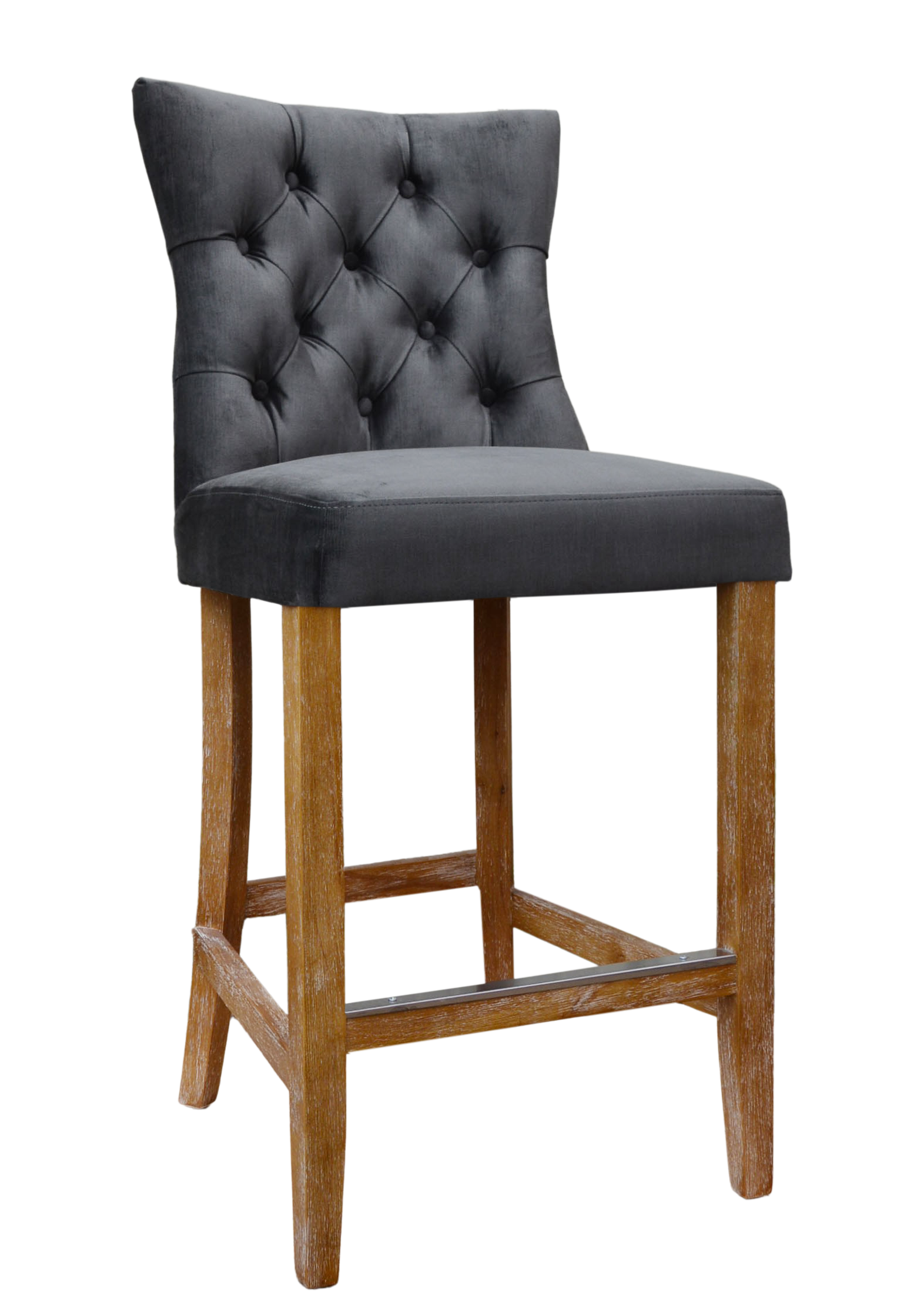 Pavilion Fan Back Bar Stool