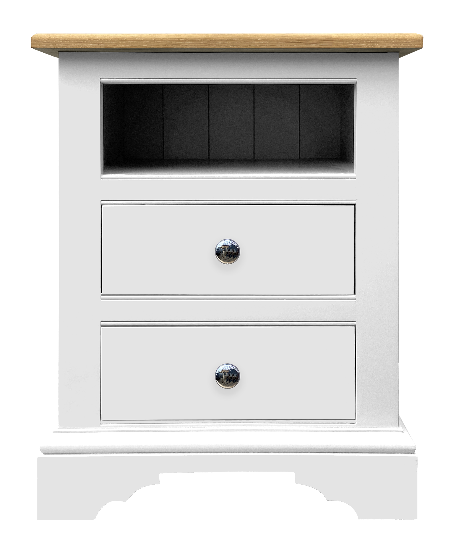 Hardwick 2 Drawer Open Top Bedside