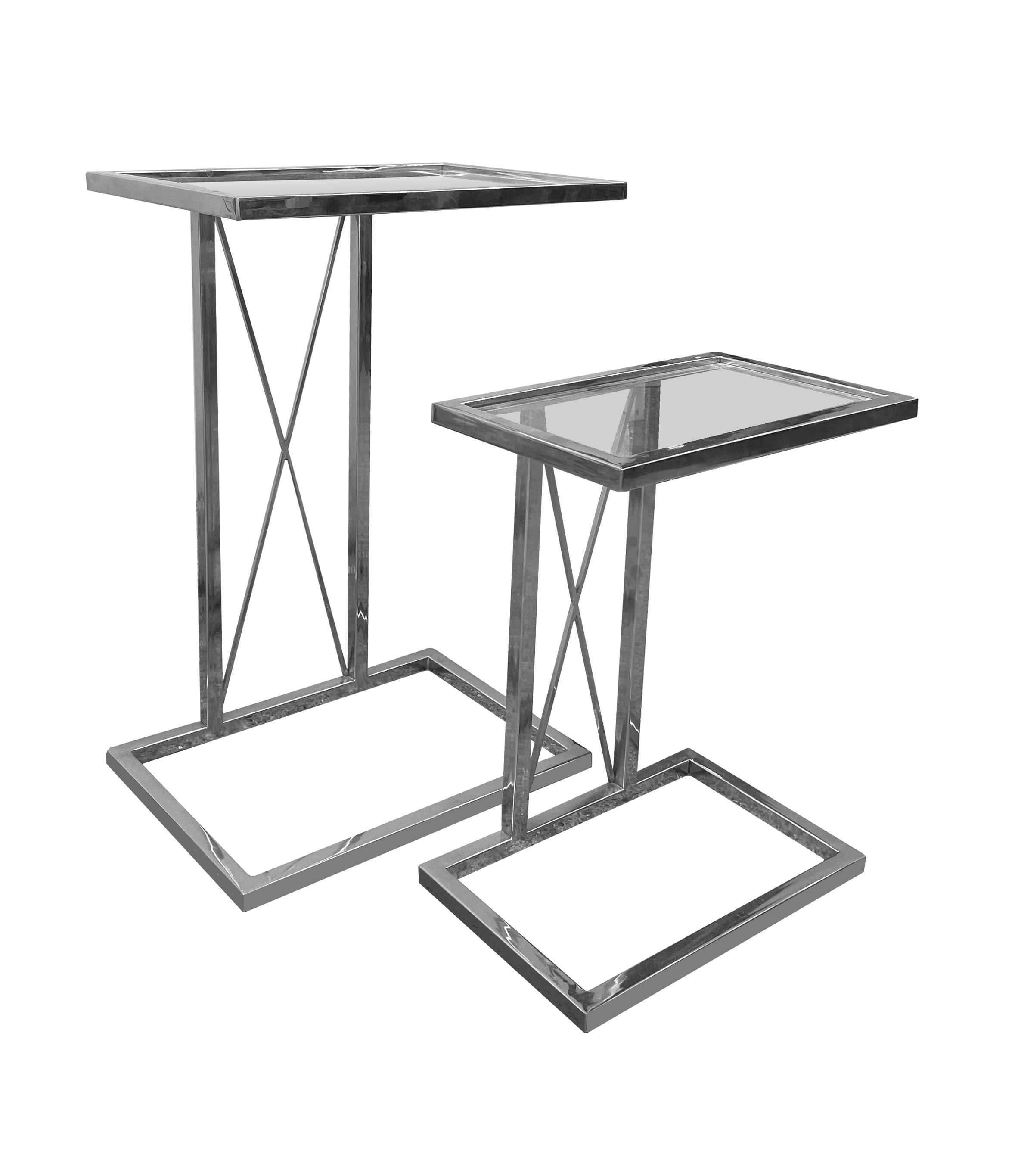 Argento Laptop Nesting Tables - Pavilion Interiors