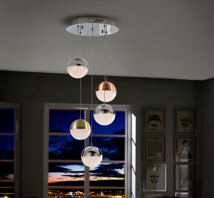 Orb Pendant Light 5 Lamp