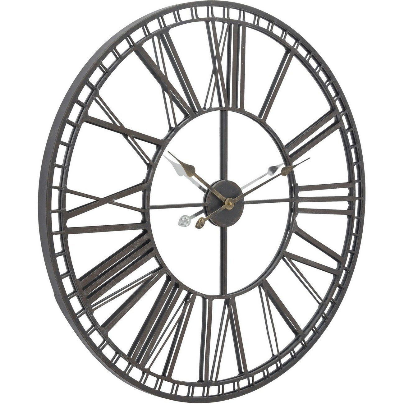 Skeleton Mirror Wall Clock - Pavilion Interiors