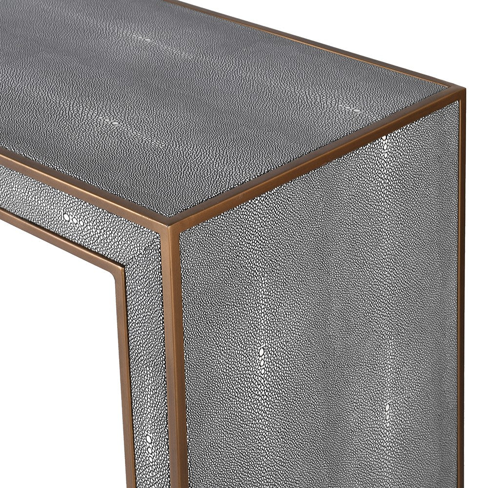 Tokyo Oak & Shagreen Console Table