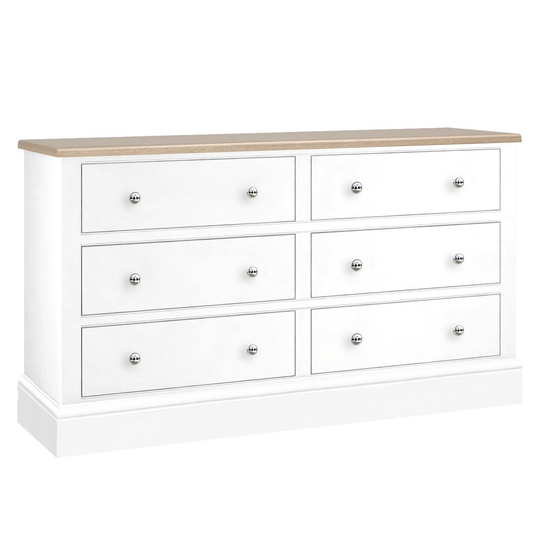 Hardwick 6 Drawer Low Chest of Drawers