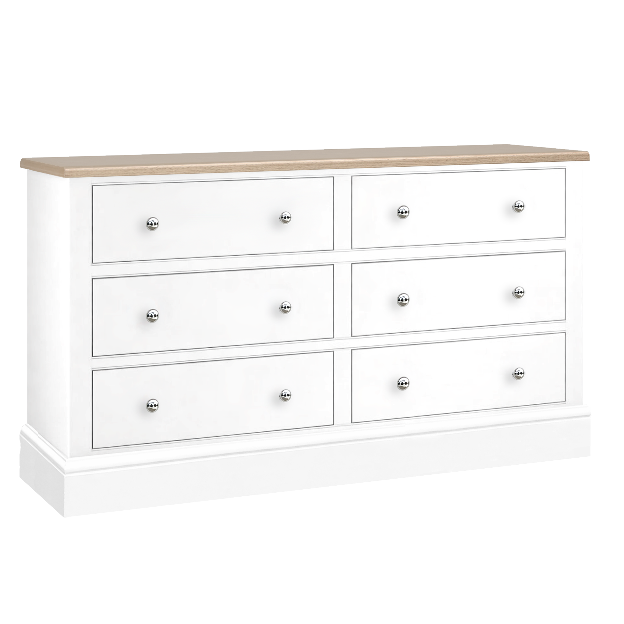 Hardwick 6 Drawer Low Chest of Drawers