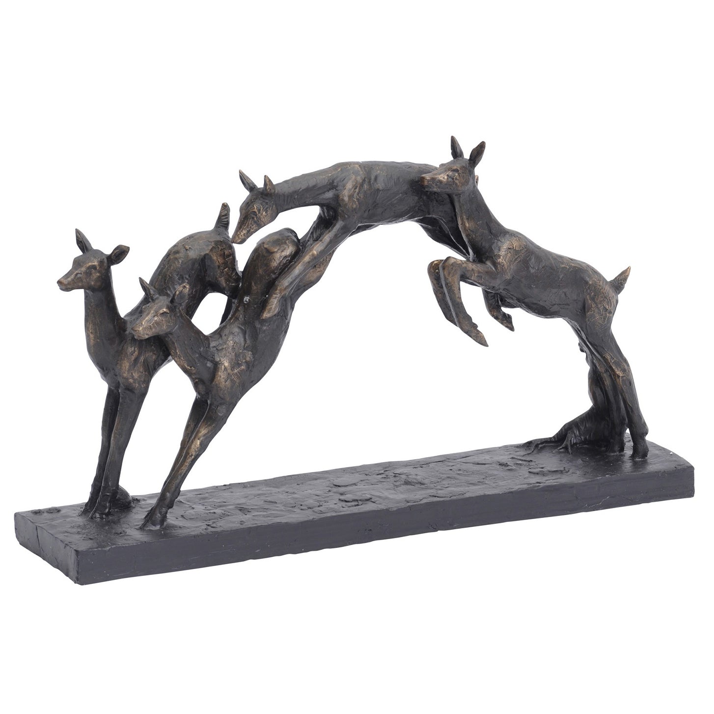 Iconic Leaping Fawns Sculpture