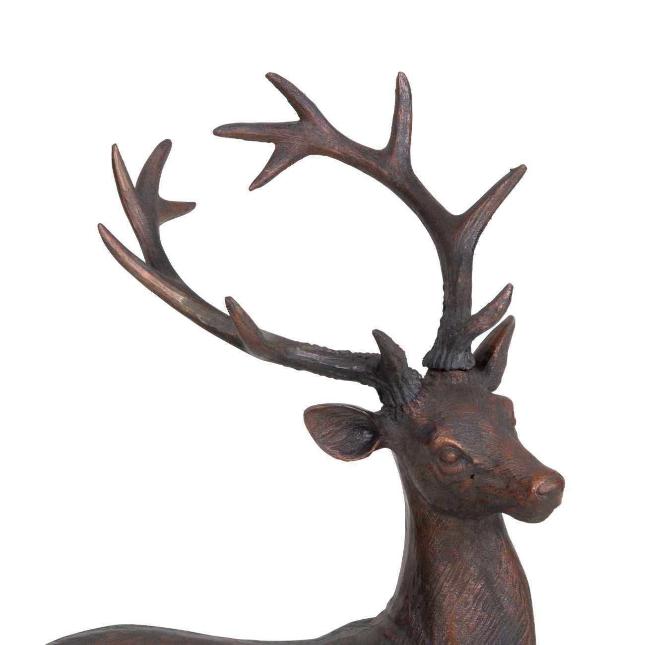 Six Pointer Stag on Decorative Ball Resin Sculpture