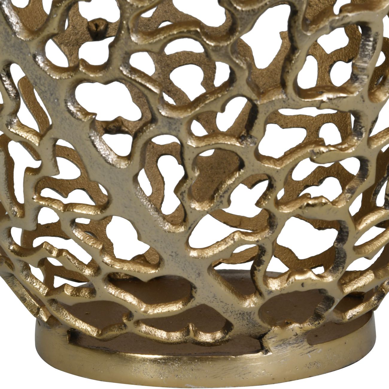 Aussie Gold Coral Aluminium Barrel Vase 26x48cm