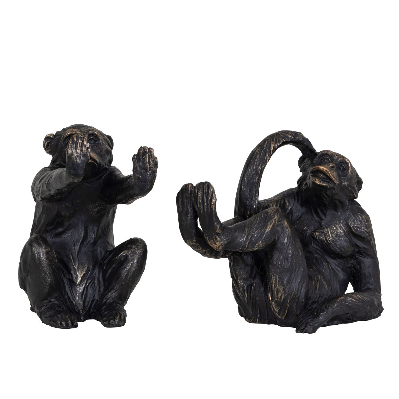 Orangutan Set of 2 Sculptures