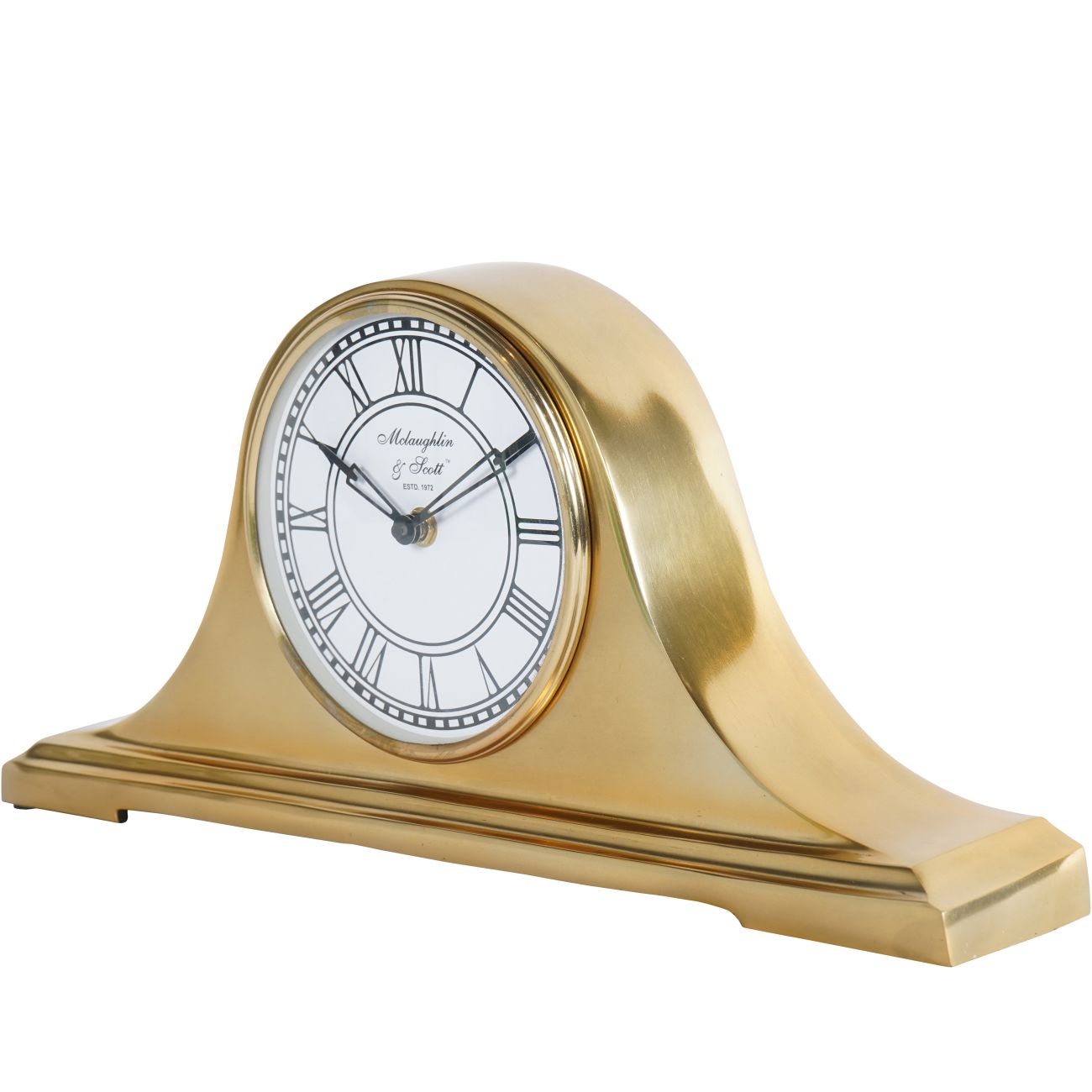Retro Carriage Mantel Clock in Brass Finish
