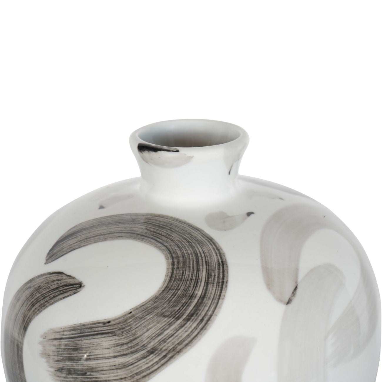 Monochrome Brush Vase 38cm