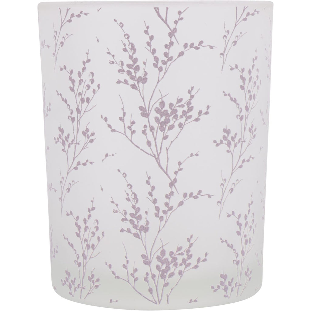 Laura Ashley Pussy Willow Glass Hurricane
