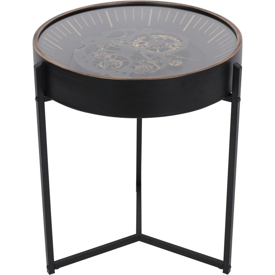 Palladium Lamp Table with moving dials Black &amp; Gold
