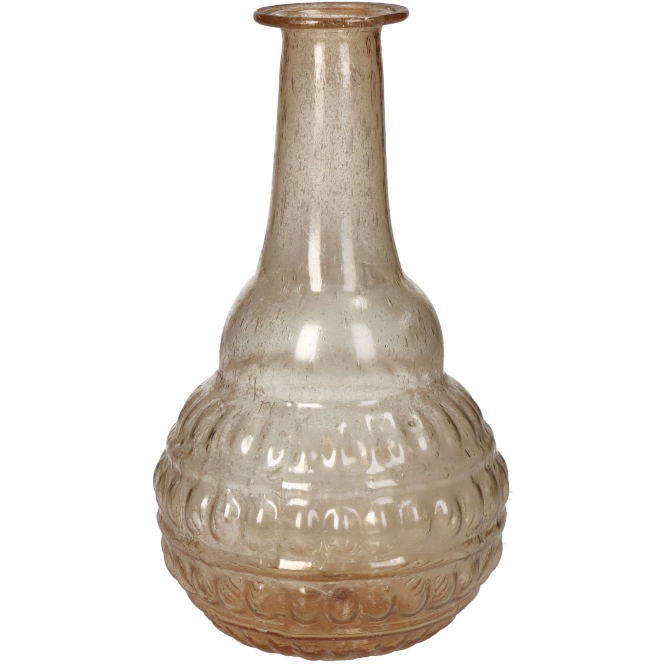 Vase Glass Orange 20cm