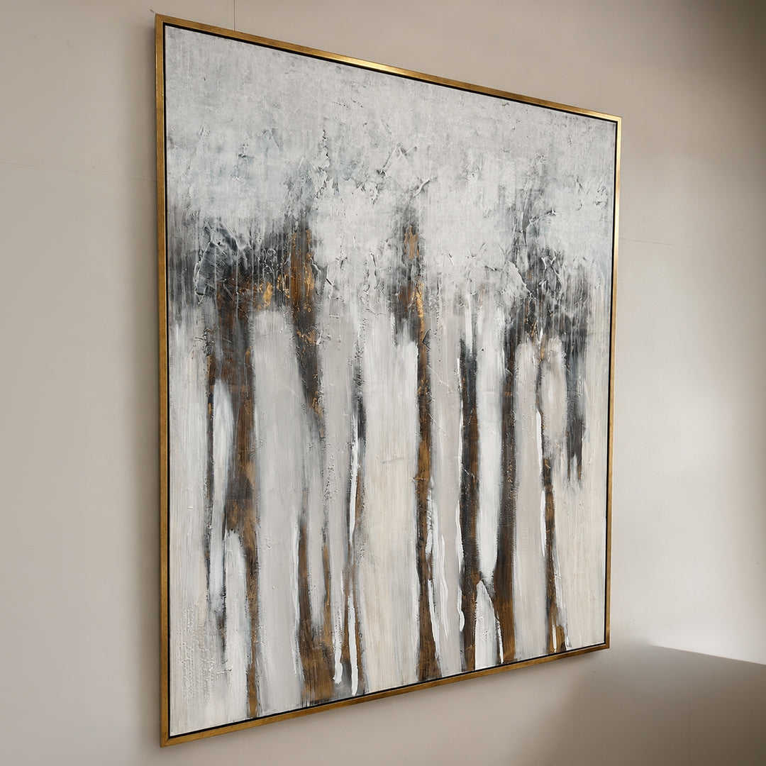 Abstract Gold Foil Canvas