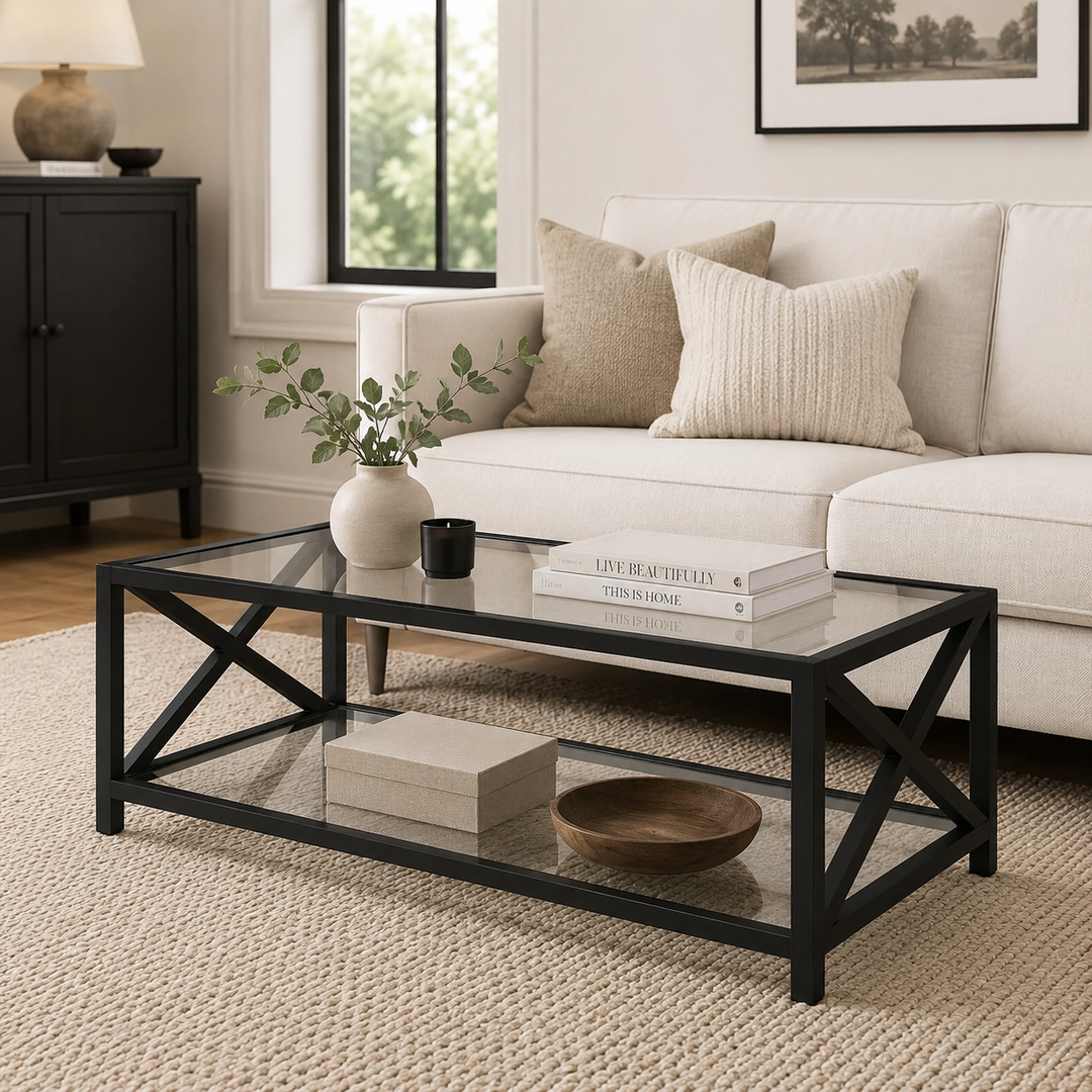 Argento X Frame Coffee Table - Painted