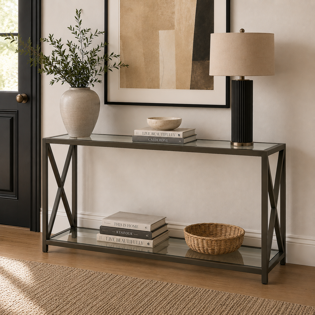 Argento X Frame Console Table - Painted
