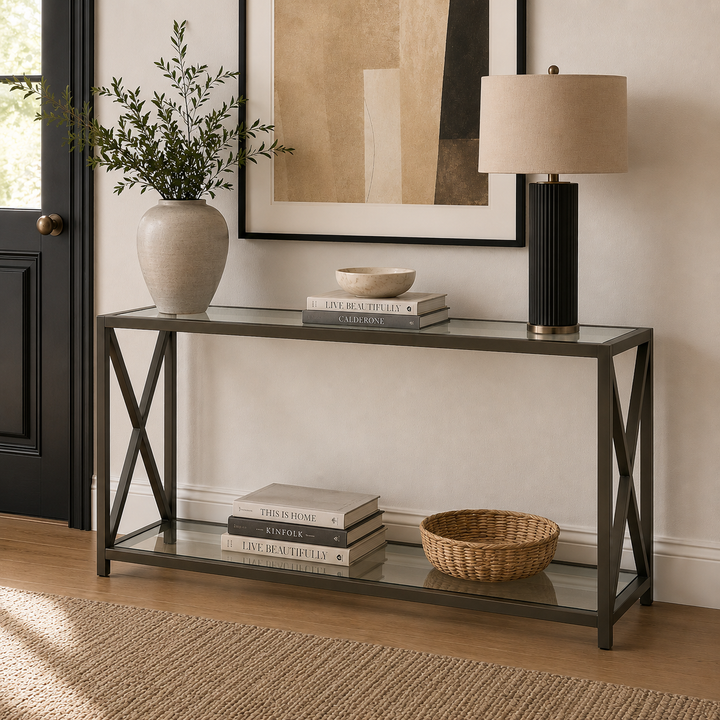 Argento X Frame Console Table - Painted
