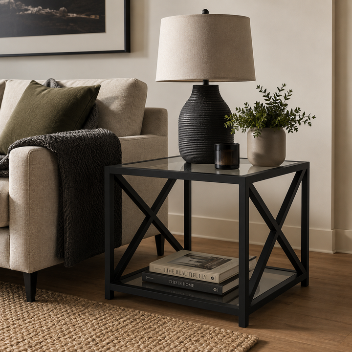 Argento Lamp Table - Painted